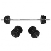 Delta 59 Kg. Siyah Vinyl Kapl Dura-strong Deluxe Plaka & Bar Set - Ds 5079