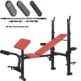 Dynamic Hm006 Arlk Sehpas+50 Kg.Vnyl Kapl antasz Barbell Set * Kargo Bedava *