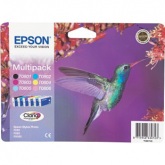 EPSON T080740 STYLUS R265,R360,RX560 6|LI KARTU SET