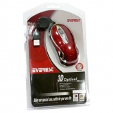 Everest SP-V21Kırmızı/Siyah Mini Optical USB Mouse