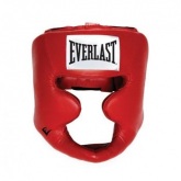 Everlast Tam Koruma Deri Boks Kask Krmz