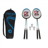 Komple antal Badminton Deluxe Set * 4 Raket + 3 Top - Ds 908