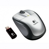 LOGITECH 910-000447 V220 CORDLESS SILVER NOTEBOOK MOUSE