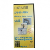 MAXELL CAMCORDER 30 DK DVD-RW 4|L TRAVEL PACK