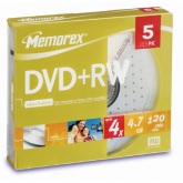 MEMOREX 1X-4X DVD+RW 4,7 5|L SLIM JEWEL CASE