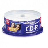 MEMOREX 52X CD-R 25|L PAKET