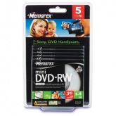 MEMOREX MINI DVD-RW 8CM POCKET 1 4GB 1-4X 5|L PAKET