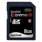 Sandisk SDHC EXTREME III 8192 MB SDSDRX3-8192-E22