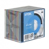 TDK 52X CD-R 20|L SLIM RENKL KUTU