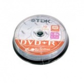 TDK 8X DVD+R SCRATCHPROOF 10|LU CAKEBOX