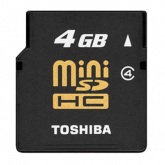 Toshiba 4GB Mini SDHC Card