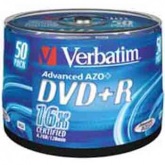 VERBATIM 16X DVD+R MAT 4,7GB 50|L CAKEBOX